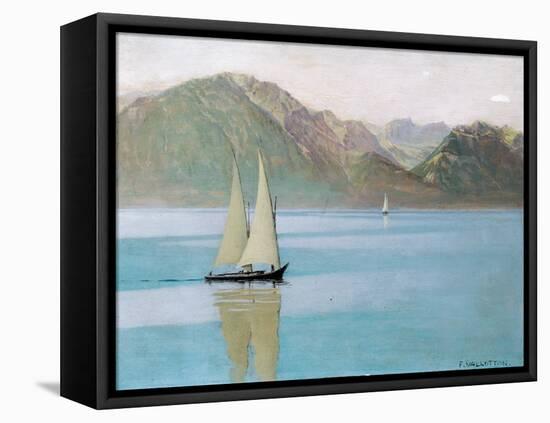 Boat on Lake Geneva, 1892-F?lix Vallotton-Framed Stretched Canvas