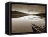 Boat on Lake in New Hampshire, New England, USA-Peter Adams-Framed Stretched Canvas