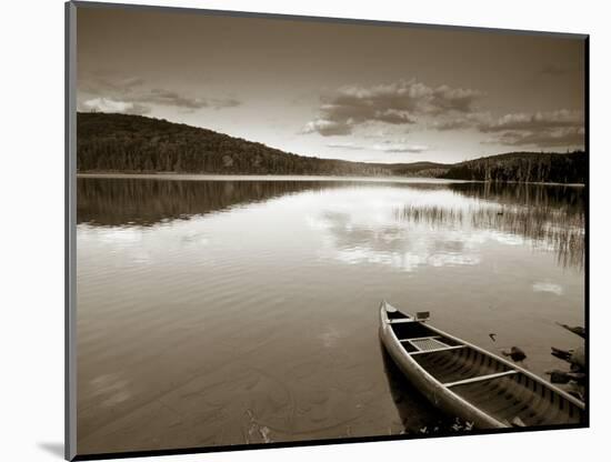 Boat on Lake in New Hampshire, New England, USA-Peter Adams-Mounted Photographic Print