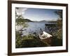 Boat on Lake Kilpisjarvi, Kilpisjarvi, Arctic Circle, Lapland, Finland-Doug Pearson-Framed Photographic Print