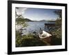 Boat on Lake Kilpisjarvi, Kilpisjarvi, Arctic Circle, Lapland, Finland-Doug Pearson-Framed Photographic Print