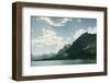 Boat on Lake Mary, Glacier National Park, Montana-Lindsay Daniels-Framed Photographic Print