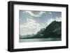 Boat on Lake Mary, Glacier National Park, Montana-Lindsay Daniels-Framed Photographic Print