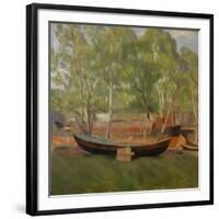 Boat on land-Erik Theodor Werenskiold-Framed Giclee Print
