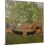 Boat on land-Erik Theodor Werenskiold-Mounted Giclee Print