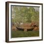 Boat on land-Erik Theodor Werenskiold-Framed Giclee Print