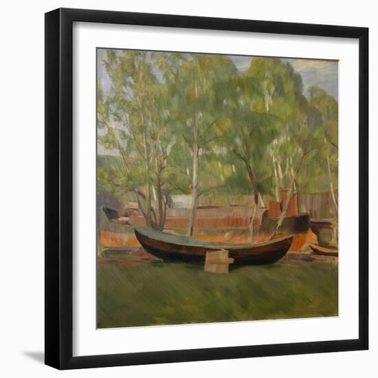 Boat on land-Erik Theodor Werenskiold-Framed Giclee Print