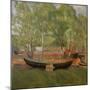 Boat on land-Erik Theodor Werenskiold-Mounted Giclee Print