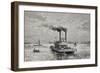 Boat on Mississippi, 1892, by Taylor Taken from Geographie Universelle, 19th Century-null-Framed Giclee Print