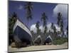 Boat on Pinney Beach, Nevis, Caribbean-Robin Hill-Mounted Photographic Print