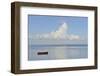 Boat on Sea, Mahe, Seychelles, Indian Ocean Islands-Guido Cozzi-Framed Photographic Print