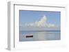 Boat on Sea, Mahe, Seychelles, Indian Ocean Islands-Guido Cozzi-Framed Photographic Print