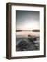 Boat on Shore at Sunset-Incado-Framed Photographic Print