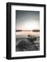 Boat on Shore at Sunset-Incado-Framed Photographic Print
