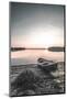 Boat on Shore at Sunset-Incado-Mounted Photographic Print