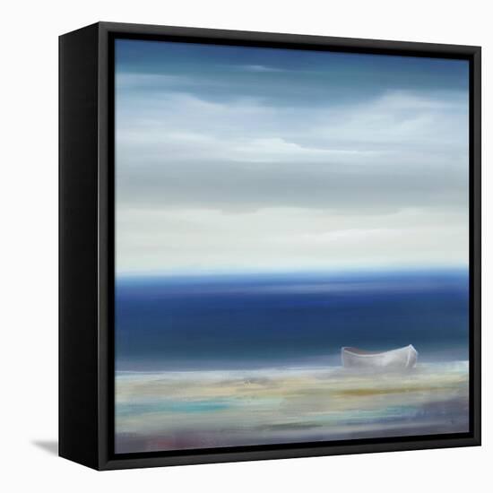 Boat on Shore-Kc Haxton-Framed Stretched Canvas