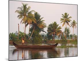 Boat on the Backwaters, Allepey, Kerala, India, Asia-Tuul-Mounted Photographic Print