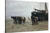 Boat on the Beach at Scheveningen, 1876-Anton Mauve-Stretched Canvas