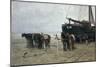 Boat on the Beach at Scheveningen, 1876-Anton Mauve-Mounted Giclee Print