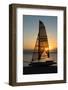 Boat on the Beach at Sunset, Bora Bora, Society Islands, French Polynesia-null-Framed Photographic Print