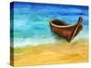 Boat on the Beach, Oil Painting on Canvas-Valenty-Stretched Canvas