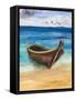 Boat on the Beach, Oil Painting on Canvas-Valenty-Framed Stretched Canvas