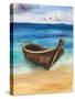 Boat on the Beach, Oil Painting on Canvas-Valenty-Stretched Canvas