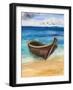 Boat on the Beach, Oil Painting on Canvas-Valenty-Framed Art Print
