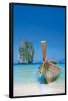 Boat On The Beach-null-Framed Poster