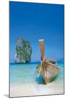 Boat On The Beach-null-Mounted Poster