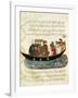 Boat on the Euphrates, miniature from 'Al Maqamat' (The Meetings) by Al-Hariri, c.1240-Yahya ibn Mahmud Al-Wasiti-Framed Giclee Print