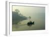 Boat on the Hooghly River, Part of Ganges River, West Bengal, India, Asia-Bruno Morandi-Framed Photographic Print