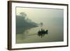 Boat on the Hooghly River, Part of Ganges River, West Bengal, India, Asia-Bruno Morandi-Framed Photographic Print