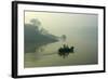 Boat on the Hooghly River, Part of Ganges River, West Bengal, India, Asia-Bruno Morandi-Framed Photographic Print