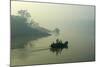 Boat on the Hooghly River, Part of Ganges River, West Bengal, India, Asia-Bruno Morandi-Mounted Photographic Print