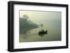 Boat on the Hooghly River, Part of Ganges River, West Bengal, India, Asia-Bruno Morandi-Framed Photographic Print