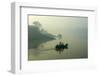 Boat on the Hooghly River, Part of Ganges River, West Bengal, India, Asia-Bruno Morandi-Framed Photographic Print