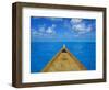 Boat on the Pacific Ocean, Bora Bora, Tahiti, Society Islands, French Polynesia, Pacific-Mark Mawson-Framed Photographic Print