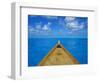 Boat on the Pacific Ocean, Bora Bora, Tahiti, Society Islands, French Polynesia, Pacific-Mark Mawson-Framed Photographic Print