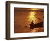 Boat on the River Ganges in Allahabad, India-Rajesh Kumar Singh-Framed Photographic Print