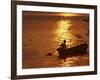 Boat on the River Ganges in Allahabad, India-Rajesh Kumar Singh-Framed Photographic Print