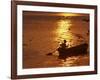 Boat on the River Ganges in Allahabad, India-Rajesh Kumar Singh-Framed Photographic Print