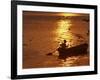 Boat on the River Ganges in Allahabad, India-Rajesh Kumar Singh-Framed Photographic Print