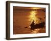 Boat on the River Ganges in Allahabad, India-Rajesh Kumar Singh-Framed Photographic Print