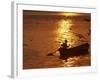 Boat on the River Ganges in Allahabad, India-Rajesh Kumar Singh-Framed Photographic Print