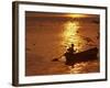 Boat on the River Ganges in Allahabad, India-Rajesh Kumar Singh-Framed Photographic Print