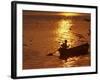 Boat on the River Ganges in Allahabad, India-Rajesh Kumar Singh-Framed Photographic Print