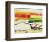 Boat on the Sea’s Edge-Joan Davis-Framed Art Print