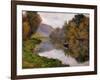 Boat on the Seine near Jeufosse-Claude Monet-Framed Giclee Print