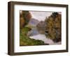 Boat on the Seine Near Jeufosse-Claude Monet-Framed Giclee Print